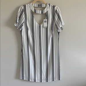 Black and White Skies are Blue Dress